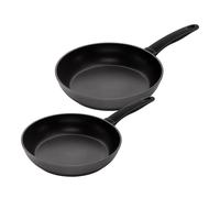 Kuhn Rikon Frying Pan Set 24cm & 28cm, Forged Aluminium 3-Layer Titanium Hardened Non-Stick Pans with Stay-Cool Handles. for All Hobs, Including Induction. Oven Safe - Easy Induction