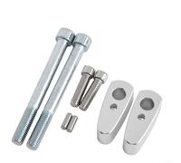 Easy Install 20mm Handlebar Riser for BMW R9T Pure(silver) | for premium aluminum alloy, 20mm lift height, silver finish, direct fit for R for ninet, reduces back strain