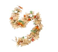 Easy Install Artificial Maples Leaf Wreath Allergy Friendly Design Multifunctional For Any Room Decors Autumn To Winter Indoors Fall Party Decoration