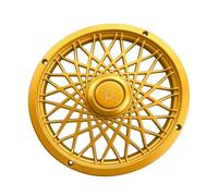 Easy Install Bin Wheel Hub Trim Decorative Cover, Spoke Inspired Face, Cleaner Looking Trash Container Side for Flats, Hallways, Service Areas Garbage Bin Hub Cap Wheel Trash Can Decor Side Trim