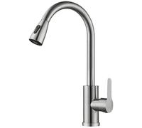 Easy Install Dual Temperature Kitchen & Bath Faucet Splash-Free Pull-Down Sprayer Multi-Directional Sink Mixer Extendable Kitchen Tap Modern Design
