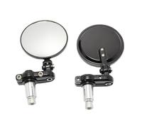 Easy Install Foldable Round Side Glass Retro Adjustable Rearview Pair for Various Motorcycles Retro