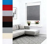 Easy Install Pleated Blinds 120x130 cm No Drill Opaque Pull Down Window Shades for Privacy & Light Control Perfect for Bedroom & Bathroom Dark Grey