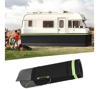 Easy Install RV Skirting for Travel Trailer, Snow Proof All-Season Mobile Home Cover, 2.9ft-3.2ft Tall, 85ft Length