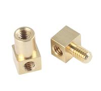 Easy Installation 3D Printer Part Hot Melt Nut Press Head 90 Degree Angled Connector Thread Metal Connector Heat Insert Almonds