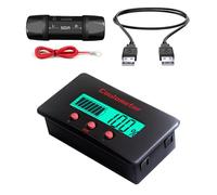 Easy Installation Coulomb Meter with Copper Shunt Provide Readings for Lab and Outdoor Power Systems Battery Monitor