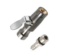 Easy Installation Leakproof Double Jaw Air Chuck for Tire Inflators Gauge Compressors 1/4 Inch FNPT Connection Leakproof Leak Proof Air Chuck