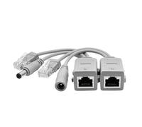 Easy installation passive separator works in a variety of environments with DC 5.5x2.1mm plug power over Ethernet