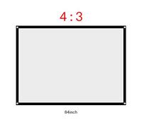 Easy Installation Projection Screen, Foldable 84 Inches Matte Screen for Home Cinema and Outdoor Use, Foldable Curtain Projector Screen by Foldable Screen Co.