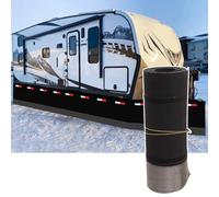 Easy Installation Rv Skirting for Winter Camper Wind and Snow Proof Insulated Travel Trailer Convenient Storage Car Skirt 32in High All-Season Available, 49ft/15m Length