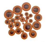 Easy Installation Sax Leather for PADS, Affordable Yet, 25 PCS, Brown