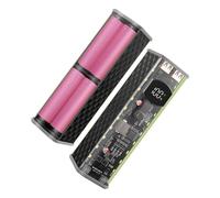 Easy Installs 8x18650 Transparents Charging Case 45WPD Fast Charging Technology MultiPorts Output Transparents Rechargeable Powerbanks Housing