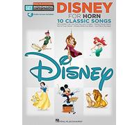 Easy Instrumental Play Along Disney Horn Book With Audio Download (Hal Leonard Easy Instrumental Play-Along) (Includes Online Access Code): Easy Instrumental Play-Along - Horn