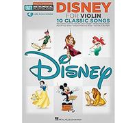 Easy Instrumental Play Along Disney Violin Book With Audio Download (Hal Leonard Easy Instrumental Play-Along) (Includes Online Access Code): Easy Instrumental Play-Along - Violin