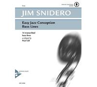 Easy Jazz Conception Bass Lines Textbook bass (easy - intermediate) Snidero with