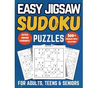 Easy Jigsaw Sudoku for Adults, Teens & Seniors: 500+ Large Print Puzzles with Killer, Diagonal, Even-Odd & Hyper Variants (Beginner-Friendly Edition) (Jigsaw Sudoku Collection)
