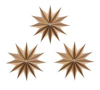 EASY JOY 12-Pointed Brown Paper Stars Christmas Decorations Hanging Tree Decorations Xmas Ceiling Decorations Hanging Star Lanterns Lampshade Christmas Holiday Weddings Home Party Decor