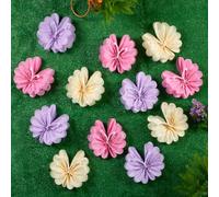 Easy Joy 12PCS Butterfly Tissue Paper Pom Poms Decorations 12'' Large 3D Butterfly Tissue Flower Spring Summer Garden Pastel Pink Purple Butterfly for Wedding Baby Shower Tea Party Wall Backdrop