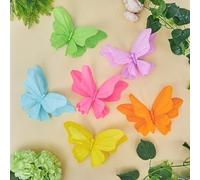 EASY JOY Large Paper Butterfly Decorations 9.8'' Pastel Colourful 3D Butterfly Decorations Giant Hanging Paper Butterflies for Summer Garden Baby Shower Spring Birthday Tea Party Supplies