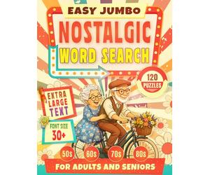 Easy Jumbo Nostalgic Word Search (Amazing Activity Books Collection)