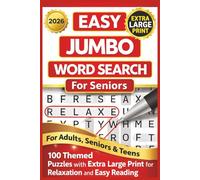 Easy Jumbo Word Search For Seniors: 100 Themed Puzzles with Extra Large Print for Relaxation and Easy Reading