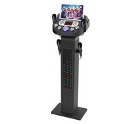 Easy Karaoke EKS468BT Smart Bluetooth Karaoke System with 4 Microphones - 100W Power Output, Built-in LED Disco Lights and Digital Voice Changer