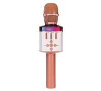 Easy Karaoke 'EKM10' Bluetooth Karaoke Microphone with Speaker & Lights - Rose Gold Easy Karaoke Rose Gold
