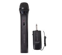 EASY KARAOKE EKS-717B Wireless Microphone for singing - VHF Cordless Handheld Dynamic Mic, 20m Coverage, For Karaoke, Speech, (PA) Public Address Systems, Wedding and Outdoor Activity - Black