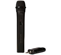 EASY KARAOKE EKS-717B Wireless Microphone for singing - VHF Cordless Handheld Dynamic Mic, 20m Coverage, Wide Frequency (100Hz to 14KHz) - For Karaoke, Speech, (PA) Public address systems - Black