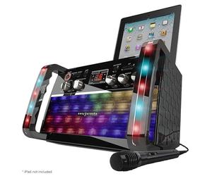 Easy Karaoke EKS213-BT Bluetooth CD+CDG Karaoke Disco Party Machine with LED Lights, Built in Speaker and 1 Microphone