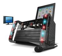 Easy Karaoke EKS213BT Bluetooth Karaoke System With Built-In LEDs and Included Microphone