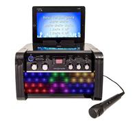 Easy Karaoke EKS213BT Bluetooth Karaoke System With Built-In LEDs and Included Microphone