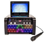 Easy Karaoke EKS213BT Bluetooth Karaoke System With Built-In LEDs and Included Microphone