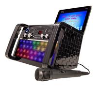 Easy Karaoke EKS213BT Bluetooth Karaoke System With Built-In LEDs and Included Microphone