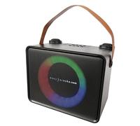 Easy Karaoke EKS700 Digital Bluetooth Karaoke Speaker with 2 Wireless Microphones, LED Lights, Voice Changer, Compatible with PC, Mac, iPhone and Android devices