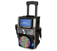 Easy Karaoke Ultimate Bluetooth Karaoke Machine with LED Multi-Colour Light Effects - Portable Karaoke System with 7" TFT Colour Screen, 300W Peak Power, Rechargeable Battery, and 500 Built-in Songs