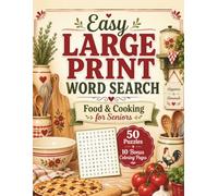 Easy Large Print Word Search: Food & Cooking for Seniors (Word Search Series)