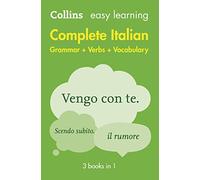 Easy Learning Italian Complete Grammar, Verbs and Vocabulary (3 books in 1): Trusted Support for Learning (Collins Easy Learning 2nd Revised edition)