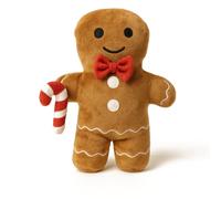 Easy Leisure Luvables Ginger Fred Christmas Plush Teddy - Gingerbread Man Soft Toy - Cute Collectable Festive Bear, Ideal Stocking Filler for Kids