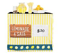 Easy Lemonade Stand for Kids with Nothing to Assemble! Fits Your Square Card Table for an Easy Summertime Biz.