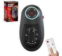 Easy life Plug-in Go Heater - Portable Ceramic Heater with Adjustable Temperature & Remote Control, Improve Your Quality of Life (1PC)