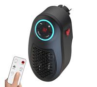 Easy-life Plug-in Go Heater, Portable Ceramic Heater with Adjustable Temperature & Remote Control,Portable Heaters on The Go, Rapid heating,Timing design,Silent Operation For Bedroom,Office (#1pc)