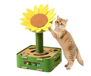 EASY MAINTENANCE: the cat wall scratcher is designed with high-density fabric to reduce volatile fibers, giving a sleek look and easy maintenance; an excellent choice for families looking to keep