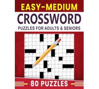 Easy-Medium Crossword Puzzles for Adults & Seniors: Simple, relaxing activities that refresh your mind