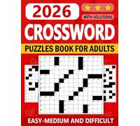Easy Medium & difficult Crossword Puzzle Book for Adult: Mind Benders for Adult Easy,Medium, & difficult Puzzles