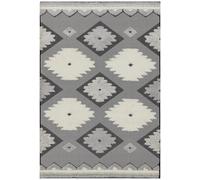 Easy Monty Rug - Tribal - MN01 - Black and Cream - 160cm x 230cm