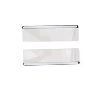 Easy Mount Transparent Screen Memo Organiser with Left Right Label Panels for Office Work Clear Acrylic Organiser
