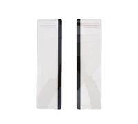Easy Mount Transparent Screen Memo Organiser with Left Right Label Panels for Office Work Modern Acrylic Desktop Organiser