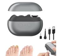 Easy Nail Trimmer, 2026 New Easy Trim Toe Nail Trimmers, Easy Nail Clippers for Seniors, Easy Clip Nail Trimmer, Smart Fingernail Grinder, Automatic Nails Trimmers with LED Light (Gray)
