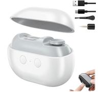 Easy Nail Trimmer, Easy Trim Toe Nail Trimmers, Easy Nail Clippers for Seniors, Easy Clip Nail Trimmer, Smart Fingernail Grinder, Smart Electric Nail Trimme (White)